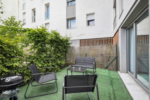 花園, Apart-Chic-Les-Ulis With Balcon, Terrasse and Parking in 於利斯