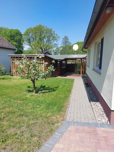 Viesnīcas āriene, Ferienhaus Flessenow am Schweriner See in Dobin am See