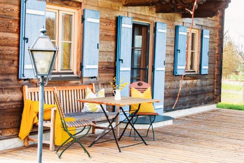 Balcony/terrace, Chalet im Grunen in Seenahe in Franking