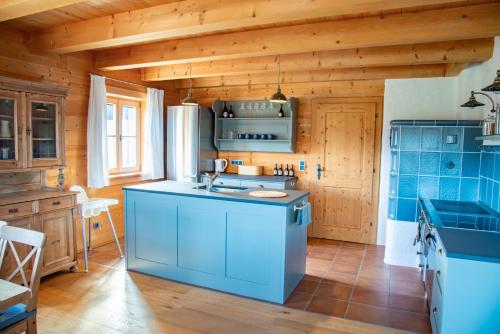Kitchen, Chalet im Grunen in Seenahe in Franking