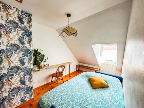 B&B Yvetot - Chambre avec Bureau Yvetot Centre - Bed and Breakfast Yvetot