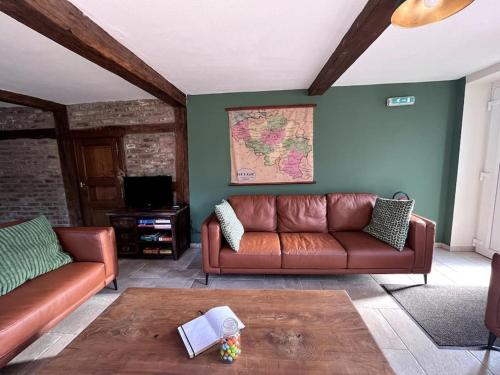 Közös társalgó / TV, Charme gîte Vacances Véro (Charme gite Vacances Vero) in Rendeux