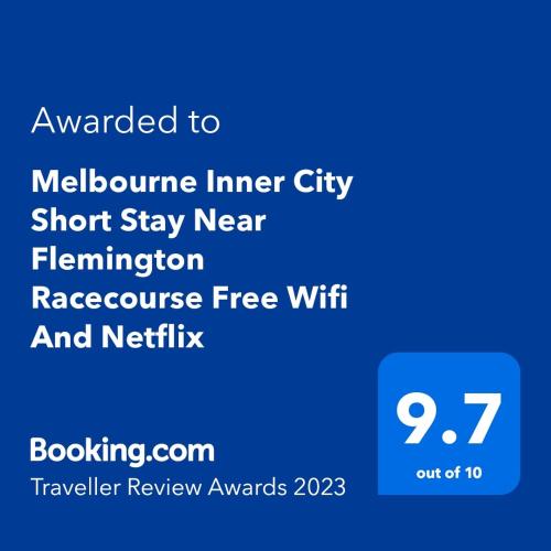 Melbourne Inner City Holiday Home Near CBD With Netflix in Flemington