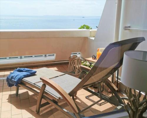 Varanda/terraço, Ferienpark Sierksdorf App 193 - Strandlage Strandkorb in Sierksdorf