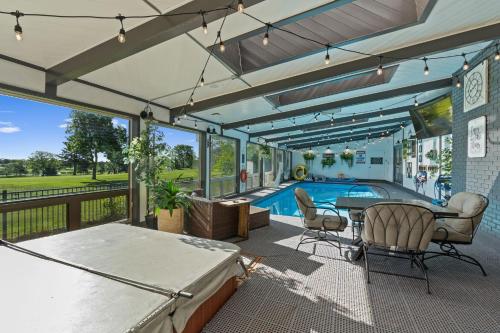 Indoor Pool and Hot Tub on Golf Course