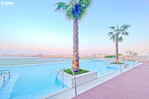 Swimming pool, bnbmehomes - Full Sea View Maritime City Apt Near Dubai Frame - 2403 in Jumeirah