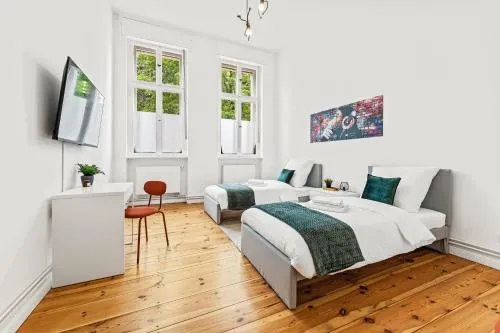 3 Zimmer Apartment ,6 Betten, Wohnküche nahe Hauptbahnhof&Parkplatz in Cottbus, Deutschland