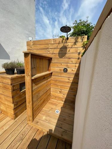 Dusche, Mini Villa Indépendante à 350m de la mer (LAX) (Mini Villa Independante a 350m de la mer (LAX)) near Flughafen Bastia-Poretta