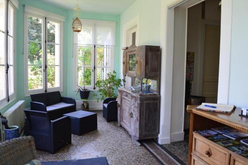 Iekārtas, La brasserie chambre d'hotes de Delphine in Saulgé