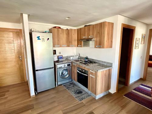 厨房, Blue Beach, Sidi Rahal, Appartement pour familles in 希迪拉哈尔