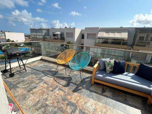 景观, Blue Beach, Sidi Rahal, Appartement pour familles in 希迪拉哈尔