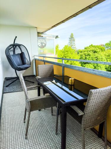 Messe-Apartment für 5 Gäste mit Balkon und Lift