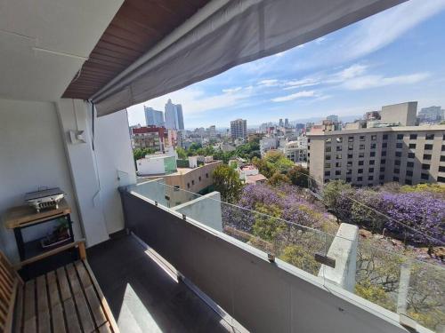 Bright APT w/view near Reforma