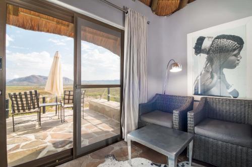 陽台/露台, 維格克里普小屋 (Vingerklip Lodge) in 霍里克薩斯
