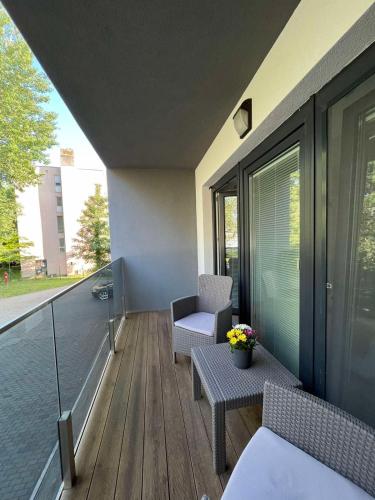 Balcony/terrace, Swan Apartman - Keszthely in Keszthely