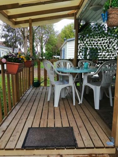 Balkons/terase, Mobil home 5 pers proche d'Europa Park E020 in Friesenheim