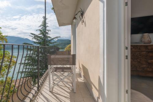 Balcony/terrace, Letizia lake house panoramic view in Colle di Tora