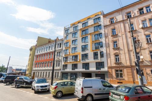 Studio brand new apartment #28 in new building with free parking in city center, Praga