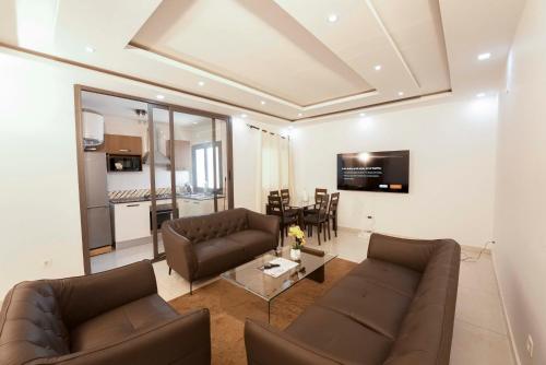 Közös társalgó / TV, RESIDENCE TERANGA immo luxe Residence Ndoumbe Sylla in Hann Bel-Air