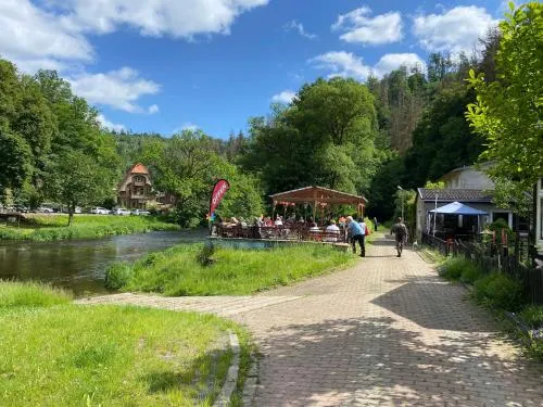 Pension Sternschnuppe, Treseburg Harz, unmittelbar am Wasser in Thale, Deutschland
