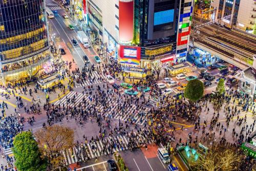 涩谷中心 ! 涩谷十字路口 109 Shibuya scramble crossing 高速无限制网络#703