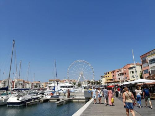 Appartement 5 pers 40m2 - Cap d'Agde - Port Plage