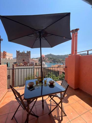 3FAN4-Charmant appartement-Vue sur la mer et clocher de Collioure - Location saisonnière - Collioure