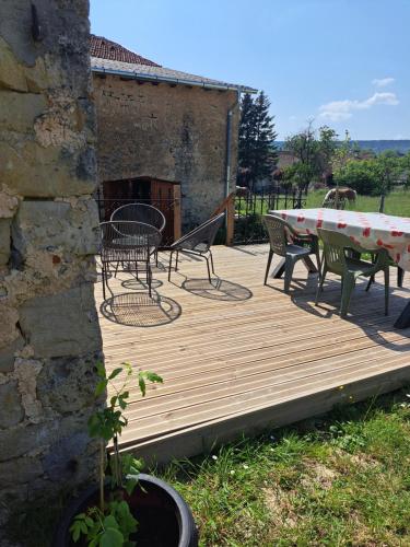 Erkély/terasz, Gite une belle Histoire in Melay
