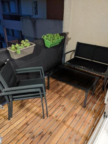 Balcony/terrace, appartement Cap d'Agde near La Cabane du Mail