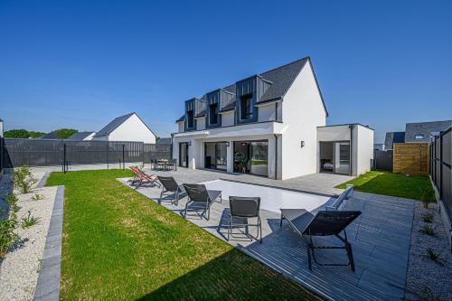 Villa Almaé - Maison neuve proche plages avec piscine chauffée