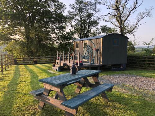 The Peacock Shepherds Hut at Hafoty Boeth - Sarnau