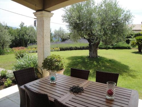 Villa et piscine au jardin typique méditerranéen