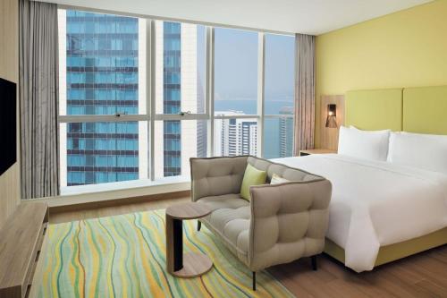 Studio, 1 King, Partial sea view, High floor