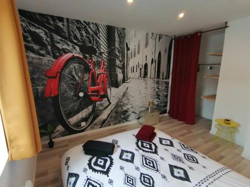 Le Vélo Vintage, Beau 2 pièces centre ville - Apartment - Tonneins