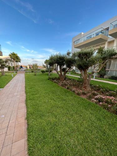 花园, Blue Beach, Sidi Rahal, Appartement pour familles in 希迪拉哈尔