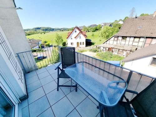 陽台/露台, Ferienwohnung Lindlar-Linde in 林德拉爾