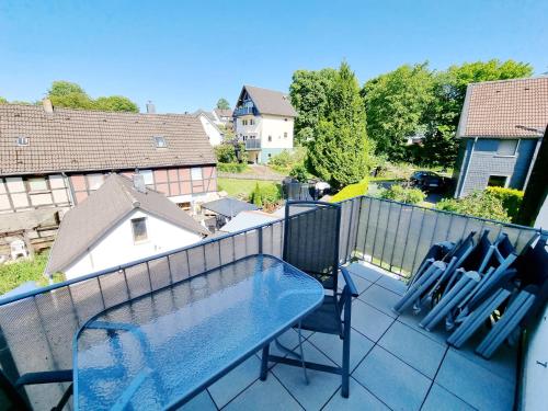 陽台/露台, Ferienwohnung Lindlar-Linde in 林德拉爾