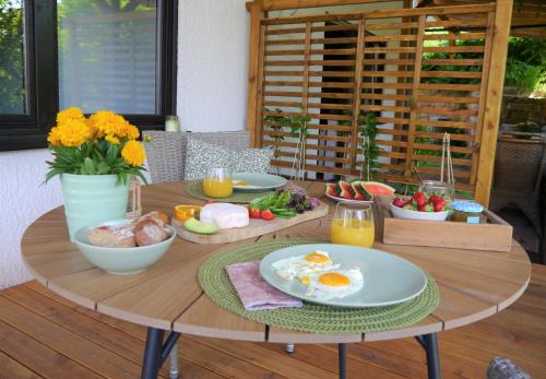 Erkély/terasz, Ferienwohnung Waldschloss in Eppenbrunn