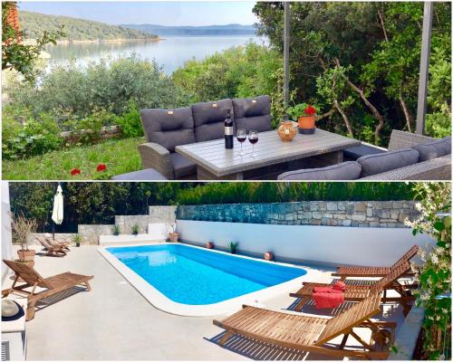 Villa Sol Necujam - private pool and 30m from the beach