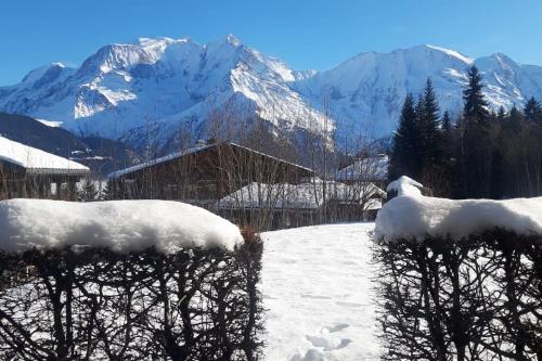 Mon refuge face au Mont Blanc Saint Gervais Les Bains