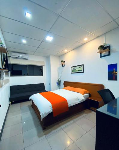 1 double bed