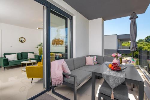 Erkély/terasz, Apartment Sunset in Njivice