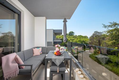 Erkély/terasz, Apartment Sunset in Njivice