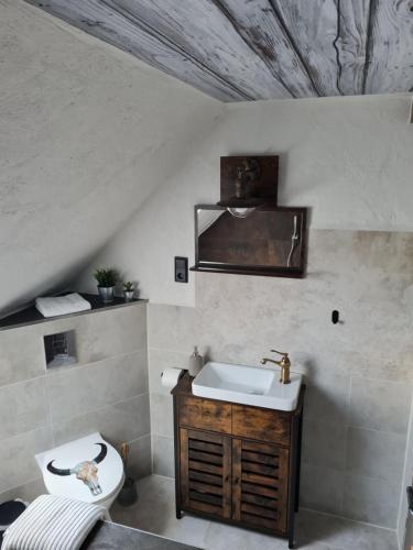 Bathroom, Western Cottage Hocheifel in Wirft
