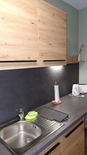 virtuve, Ferienwohnung an der Elbe in Tespe