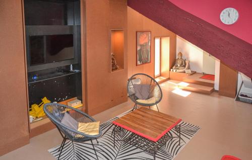 Koplietošanas atpūtas telpa ar TV, Chambre La Caunette in La Caunette