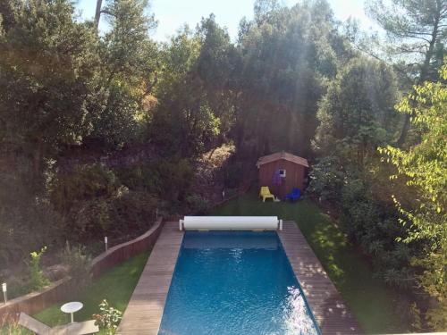 Swimming pool, Magnificent house with pool and garden in Les Trois-Lucs