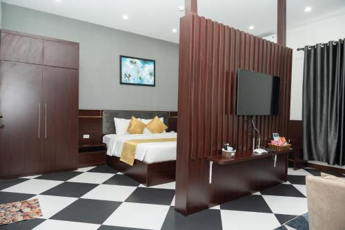 gedeelde lounge/tv-ruimte, Anh Anh Luxury Hotel in Tuyen Quang