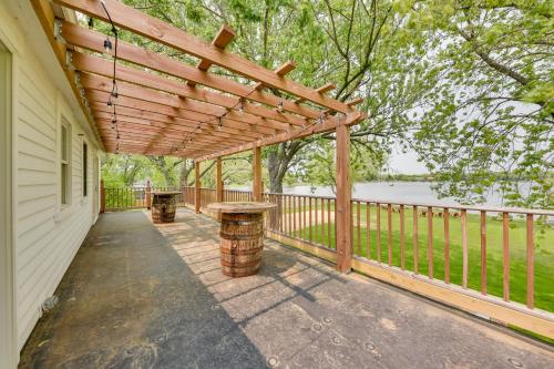 Johnsburg Estate on Pistakee Lake with Boat Dock!