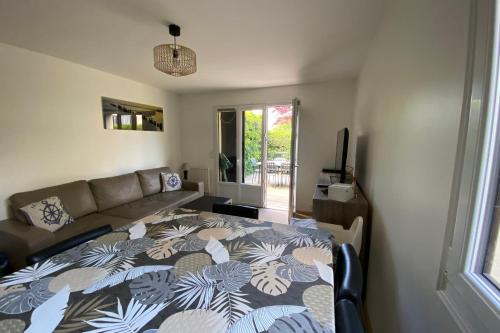 Bright cocoon with garden near the sea Bright cocoon with garden near the sea